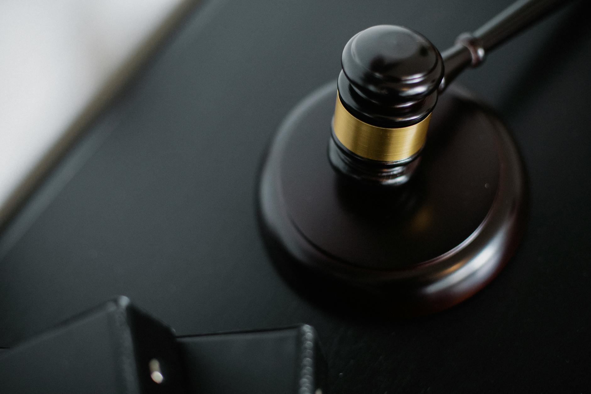 close up photo of a wooden gavel